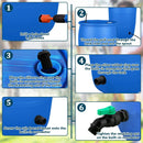 Plastics Rain Barrel Spigot Kit High Flow Valve Core Water Tank Faucet+PVC Bulkhead Fitting 1/2" NPT to 3/4" GHT Rain Barrel Spigot for Plastic Bucket Rainwater Drum Container Downspout Collector in by GreenHaven Gardens
