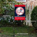 WinCraft NY Yankees Throwback Retro Garden Flag and Pole Stand Mount by GreenHaven Gardens