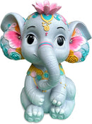Solar Garden Outdoor Statue Elephant with 4 LED Lights,Lawn Decor Statue for Patio, Balcony,Yard Ornament,Ideal Gift for Christmas,Women,Mom,Grandma,Birthday or Unique Housewarming by GreenHaven Gardens