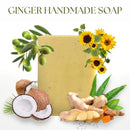 Ginger Soap Lymphatic Drainage Pack 6 - Anti-Cellulite Skin Tightening - Natural Ingredients Detox Soaps for Deep Clean Shower, Detoxification, Rejuvenating by CozyNest Decor