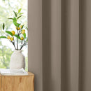 NICETOWN 100% Blackout Tan Curtains 96 inch Long, Grommet Thermal Insulated Portable Travel Blackout Window Treatment Easy to Install for Living Room/Bedroom, W52 x L96, 2 Panels by TinyTreasures Baby Boutique