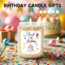 Sweet 16 Birthday Candles for Women - 9 oz Happy Birthday Candle with Vanilla Birthday Cake Scent, Gifts for Women & Men, Friendship Ideas by CozyNest Decor