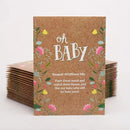 BENTLEY SEED CO. Oh Baby Flower Seeds Packets - Girl/Boy Baby Shower Favors - Pre-Filled, 25 Wildflower Seed Packs for Favor - Eco-Friendly Gift & Babys Guest Giveaways - Non-GMO Seeds - Brown Envelop by GreenHaven Gardens