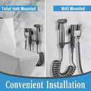 MLD Handheld Toilet Bidet Sprayer, Toilet Faucet Handheld Bidet Sprayers, Hand Shower Toilet Hose Sprayer Attachment for Water Spray and Cloth Diaper Wash (Grey) by CozyNest Decor