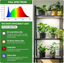 Wolezek Grow Lights for Indoor Plants, 210 LEDs Full Spectrum Plant Grow Light Strips with Upgared 4/8/12/16H Auto Timer, 13.8 Inches Bright Grow Lamp Bar for Plant Shelves and Cabinet, 2 Pack by GreenHaven Gardens