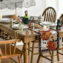 Artoid Mode Jack-O'-Lantern Pumpkin Ghost Spider Web Halloween Table Runner,Holiday Kitchen Dining Table Decoration for Home Party Decor 13 x 72 Inch by CozyNest Decor