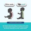 Upseat – The Original Ergonomic Baby Floor & Booster Seat with Tray, Developed with Physical Therapists for Upright Posture & Healthy Hip Development, 4–24 Months, Dishwasher-Safe Extra-Large Tray by TinyTreasures Baby Boutique