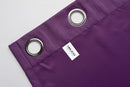 MIUCO Room Darkening Textured Grommet Window Treatment Blackout Curtains for Bedroom 2 Panels 52x95 Inch Purple by TinyTreasures Baby Boutique