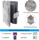 Melsbrinna Rfid Passport Holder for Travel women/Men, Cute Passport Wallet Rfid Blocking Card Slots, Rfid Passport Cover/CaseTravel Wallet, Passport Book Holder (1, Grey) by TinyTreasures Baby Boutique