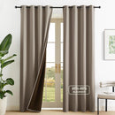 NICETOWN Room Darkening Curtains 84 Inches Long, Blackout Window Curtains 2 Panels with Grommets Thermal Insulated Plylux Drapes for Living Room and Bedroom, 52 x 84 Inches, Cappuccino by TinyTreasures Baby Boutique