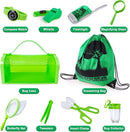 Bug Catcher Kit & Outdoor Explorer Kit for Kids, 10 Pcs Bug Catching Kit with Toy Cage, Backpack, Flashlight, Manifying Glass, Toy Net, Outdoor Exploration Toys Gift for Boys Girls 3-12 by TinyTreasures Baby Boutique