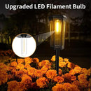 KINKAI Solar Walkway Lights Outdoor - 8 Pack Classic Pathway Light Waterproof Driveway Lamps Landscape Lighting with Filament Bulb for Outside Garden Lawn Patio Sidewalk Yard (Warm Light) by GreenHaven Gardens
