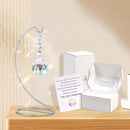 9-Inch Sympathy Gifts for Loss of Loved One,Memorial Gifts,40mm Crystal Suncatcher,Bereavement Gift Ideas,Condolences Gift for Mom Dad Friend Son Daughter Dog,Silver Stand and a Sympathy Card by GreenHaven Gardens