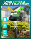 Solar Pathway Lights 4 Pack, Outdoor Garden Yard Light RGB Color Changing+Warm White IP67 Waterproof, Solar Powered Garden Lights for Walkway Yard Backyard Lawn Landscape by GreenHaven Gardens