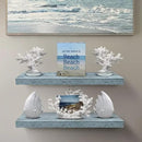 Sorbus Floating Shelves - 2 Pack 24 X 9 Inch Rustic Blue Wall Shelves for Bedroom, Kitchen, Living Room, Bathroom Shelves, Home Decor - Extra Long Floating Shelf for Trophy, Books Frames, Toilet Paper by CozyNest Decor