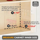 SpaceAid Bamboo Pull Out Spice Rack Organizer for Cabinet, Heavy Duty Slide Out Seasoning Kitchen Pantry Sliding Vertical Organization, 5.1" Wide, 2 Drawers(2" Wide), 2-Tier, Natural by CozyNest Decor