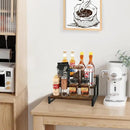 YINMIT Spice Rack Organizer for Countertop, 3 Tier Kitchen Counter Shelf, Wooden Tiered Display Stand Riser Shelf by CozyNest Decor