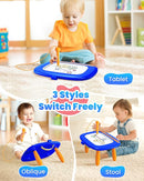 Toddlers Toys Ages 1-3, Magnetic Drawing Board, Doodle Board Pad Learning and Educational Toys for 18 Months Baby,1-3 Yr Kids Birthday Gifts - Dark Blue by TinyTreasures Baby Boutique