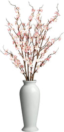 4Pcs Cherry Blossom Branches Artificial Flowers for Spring Summer Indoor Decoration,Faux Long Stem Artificial Flowers for Wedding Home Office Bedroom Party Table Centerpieces Decor (Pink) by CozyNest Decor