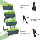 Tuenort Vertical Raised Garden Bed 4 Tiers Planter Box Freestanding Garden Planter with 4 Container Boxes for Growing Vegetables Herbs Flowers on Patio Balcony Green by GreenHaven Gardens
