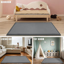 Baby Play Mat for Floor, 1.3"Thick Extra Large Cushioning Memory Foam Playpen Mat, Soft Coral Velvet Baby Crawling Mat with Non-Slip Backing, Baby Nursery Rug for Toddlers, Kids (Dark Grey, 79X59) by TinyTreasures Baby Boutique