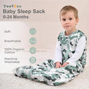 Yoofoss Baby Sleep Sack 12-18 Months Baby Wearable Blanket 100% Cotton 2-Way Zipper TOG 0.5 Toddler Sleeping Sack 3 Pack, Lightweight Sleep Sacks for Babies(Large) by TinyTreasures Baby Boutique