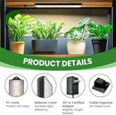 wolezek Grow Light Strips for Indoor Plants, 420 LEDs Full Spectrum Plant Light for Indoor Growing with Upgared 4/8/12/16H Auto Timer, Grow Lamp Bar for Seedling Succulent, 13.8 Inches, 4 Pack by GreenHaven Gardens