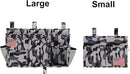 Surblue Bedside Caddy Hanging Bed Organizer Storage Bag Pocket for Bunk and Hospital Beds, College Dorm Rooms Baby Bed Rails, Wheelchair Side Bag, Camp Chiars, 4 Pockets and 2 Hooks (Small City) by CozyNest Decor