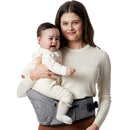Momcozy Hip Seat Baby Carrier - Adjustable Waistband with Original 3D Belly Protector, Ergonomic Carrier with Various Pockets for Newborns & Toddlers up to 45lbs (Grey, Large) by TinyTreasures Baby Boutique