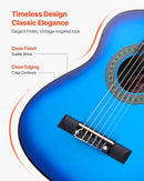 VEVOR Acoustic Guitar, Classical Guitar Starter Kit for Beginners, with Nylon Strings, Basswood Guitar, for Kids Adults Girls Boys Students by TinyTreasures Baby Boutique