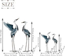 TERESA'S COLLECTIONS Garden Decor Blue Heron Yard Art, 38-42" Large Metal Cranes Sculptures & Statues Decoy for Outdoor Indoor Decorations, Outside Patio, Pool, Lawn, Set of 2, Spring,Gift for Mom by GreenHaven Gardens