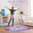 Dance Mat for 3-12 Year Old Girls, Frozen Dance Pad with Wireless Bluetooth, Purple Electronic Music Princess Toys Birthday for Kids and Toddlers Ages 3 4 5 6 7 8 9 10 + by TinyTreasures Baby Boutique