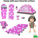 KidzAdventure 2 in 1 Indoor/Outdoor Tent for Kids, Small 1 or 2 Toddler/Kids Tent, Backpacking, Lightweight and Easy Pop up, Ideal for Backyard, Outside Camping, or Play Fort by TinyTreasures Baby Boutique