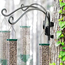 Swivel Bird Feeder Hanger Hook: Swivel Hanging Plant Bracket Outdoor - Wall Mount Swivel Hanging Hook for Bird Feeder 12Inch 2Packs by GreenHaven Gardens