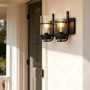 Bathroom Vanity Light Fixtures,2 Light Bathroom Vanity Lights,Black Farmhouse Sconce Over Mirror(Bulbs not Included) by CozyNest Decor