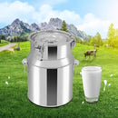 Stainless Steel Milk Can, 201 Stainless Steel Pail 1Gal Milk Can with Sealed Lid, 5L Hanging Lid Metal Milk Jug Bucket for Oil Tea Wine by CozyNest Decor