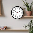 Wall Clock Analog 10 Inch Silent Non Ticking Battery Operated Modern Decorative for Living Room Kitchen Office Bedroom Bathroom(Black) by CozyNest Decor