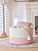 Extra Large Cotton Rope Basket 22" x 14"| Toy Basket by TinyTreasures Baby Boutique