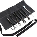 Wazakura Made in Japan 5PCS Bonsai Tool Kit with Roll Bag: Yasugi Steel Satsuki Bonsai Scissors, Concave Branch Cutter, Knob Cutter, Wire Cutter, Tweezers - 5 Tools Satsuki Set with Case by GreenHaven Gardens