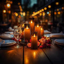 Homemory Decorative Flameless Candles, Battery Operated Candles with Remote & Timer, Flickering Led Pillar Candles, Plexiglass, Grey, Pack of 9, D2.2 xH 5" 6" 7" by CozyNest Decor