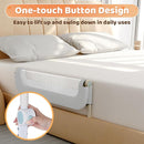 omzer Bed Guard Rail for Toddlers - 32inch Folding up & Adjustable Heights Baby Bed Safety Rails - Portable Toddler Bed Barrier Railing Guard for Kids Twin, Bunk, Queen, Full Size Bed by TinyTreasures Baby Boutique