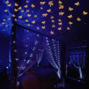 SAOROPEB Glow in The Dark 3D Butterfly 24 Pcs 3 Sizes, Luminous Butterfly Stickers for Ceiling or Wall, Glow in The Dark Party Supplies, Removable Luminous Stickers for Kids Babys Nursery (Orange) by CozyNest Decor