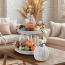 Artmag 25 PCS Pumpkin Decor Set, Artificial Pumpkins Fall Decor for Halloween Thanksgiving Decorations with Acorns, Pinecones, Berries, Maple Leaves for Home Table by CozyNest Decor