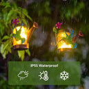 2 Pack Solar Lanterns Outdoor Waterproof Kettle Hanging Solar Lantern, Watering Jar Outdoor Solar Lanterns with Hummingbird Decor for Yard Garden Tree by GreenHaven Gardens