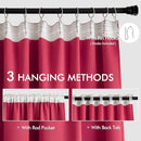 MIULEE Hot Pink Back Tab Blackout Curtains 84 Inch Length 2 Panels Set for Living Room Bedroom Privacy, Rod Pocket/Pinch Pleat Thermal Insulated Room Darkening Pleated Light Blocking Drapes by TinyTreasures Baby Boutique