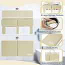 URMYWO Bath Kneeler and Elbow Rest Pad Set - 1.5" Thick Baby Bath Kneeler Pads with Toys Organizer, Anti-Slip Cozy Knee & Arm Support Bathtub Mat, Quick Dry Kneeling Pad for Baby Bath Time by TinyTreasures Baby Boutique