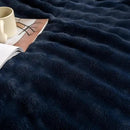 YUSOKI Luxury 3D Bubble Throw Blanket 3.1lb,All Ages,Home Decoration, (Navy,60 * 80inches) by CozyNest Decor