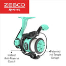 Zebco Rambler Fishing Reel and Rod Combo, Durable Fiberglass Rod with Built-in Carabiner, Patented No-Tangle Reel, Pre-Spooled with 8-Pound Zebco Fishing Line by TinyTreasures Baby Boutique