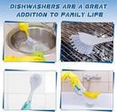 Hsei 10 Pcs Blue Kitchen Scrub Dish Brush Bulk with 11 Inch Anti Slip Handle Cleaning Dish Scrubber with Stiff Bristles Washing Scrub Brushes for Housekeeping for Pots and Pans, Kitchen Sink by CozyNest Decor