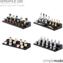 SIMPLEMADE 3-Tier Spice Rack Organizer - Versatile Storage Shelf for Kitchen, Bathroom, Bedroom & Office, Set of 2, Expandable Black by CozyNest Decor